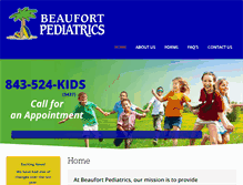 Tablet Screenshot of beaufortpediatrics.com